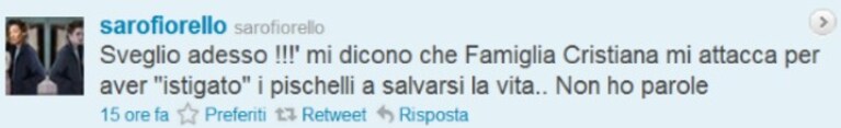 fiorello risponde a famiglia cristiana sul profilattico