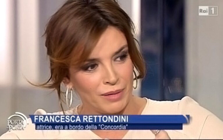 la conduttrice sul concordia