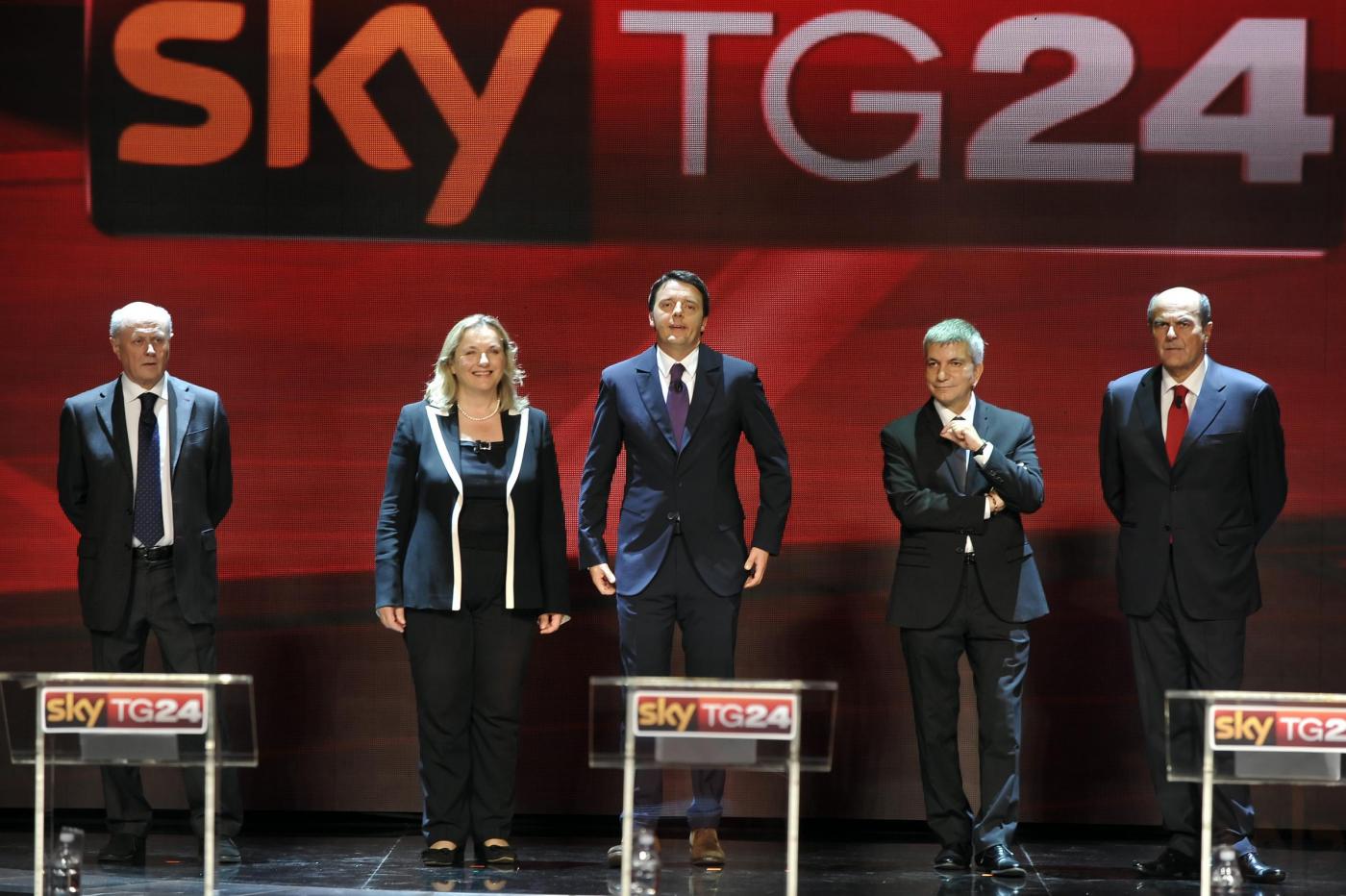 Il dibattito di centrosinistra su SkyTg24 in un misero minuto e mezzo