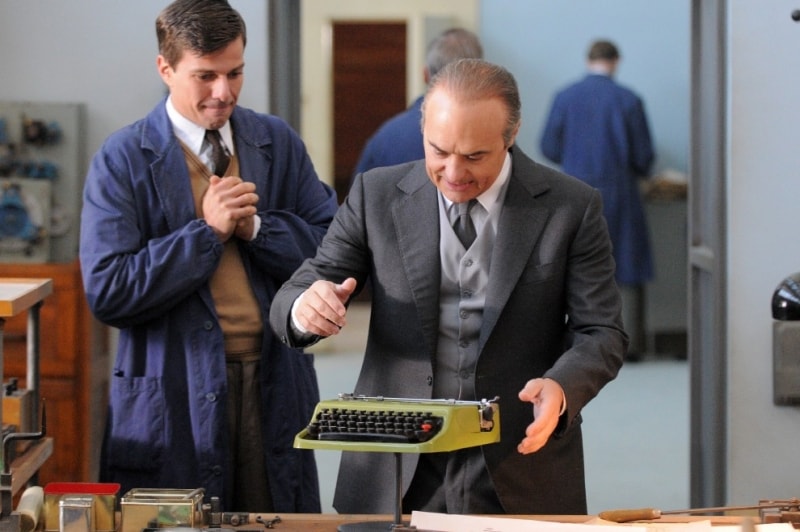 Immagini dal set di \"Olivetti, la forza di un sogno\"