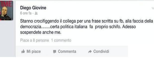 Diaz, agente difende il collega Tortosa: “Lo state crocifiggendo, sospendete anche me”