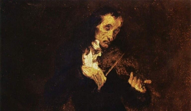 Eugène Delacroix, Ritratto di Paganini, 1831