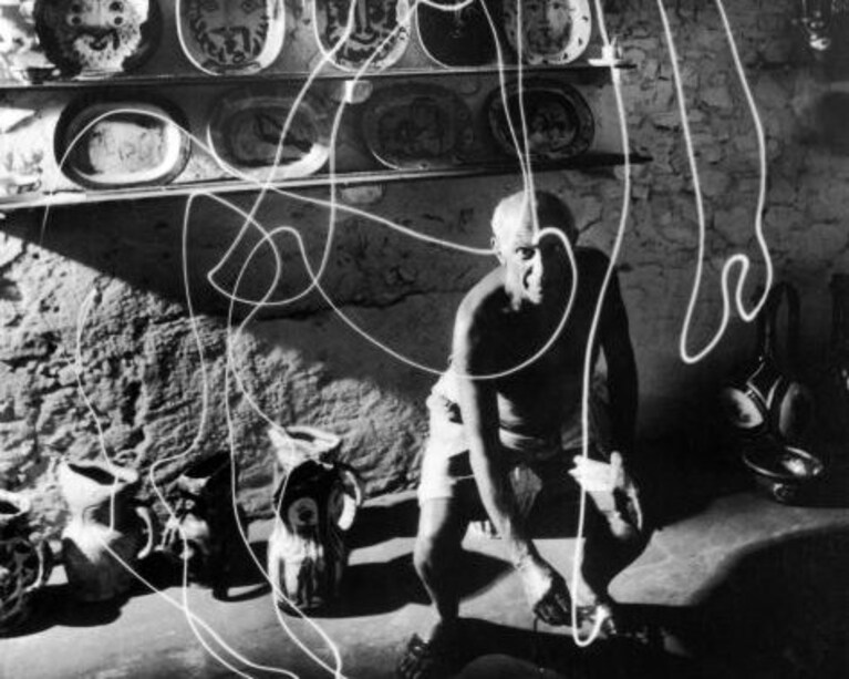 Pablo Picasso nel laboratorio Madoura