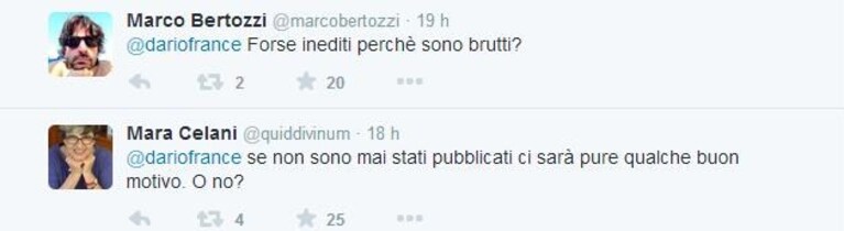 alcuni commenti al tweet di Franceschini