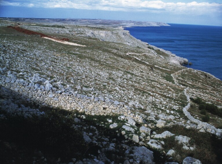 la costa rocciosa di Castro Marina, Salento
