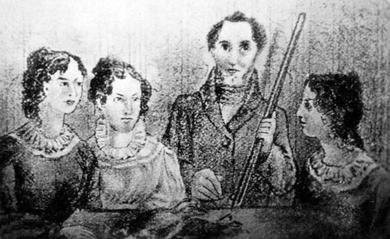 una delle rare immagini della famiglia Brontë