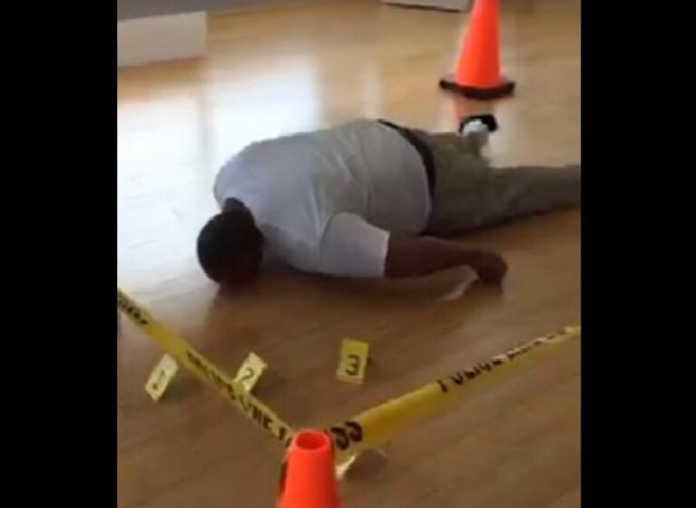 fermo immagine dal video diffuso da Johnetta Elizie