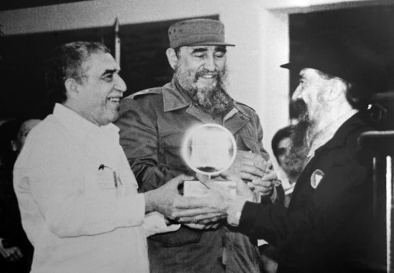Gabo con Fidel Castro nel dicembre del 1986