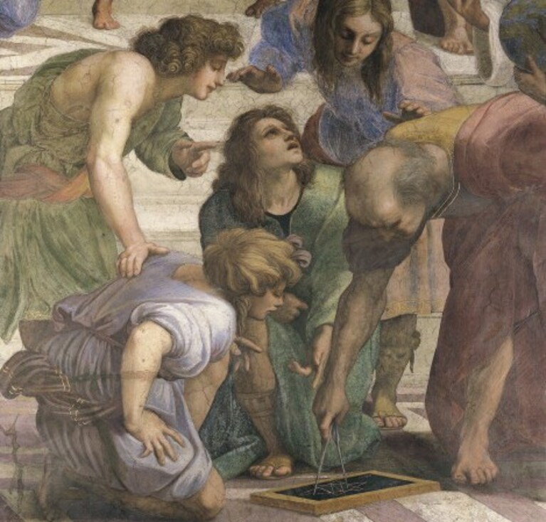 particolare della Scuola di Atene, 1510-1515