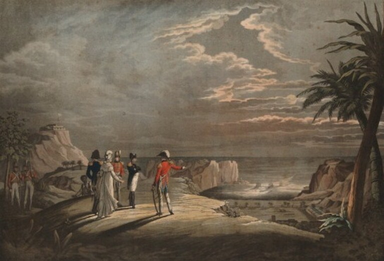 Napoleone sull'isola di Sant'Elena, J. L. Rugendas, 1826