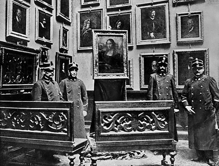 La Gioconda in occasione del ritrovamento, 1913