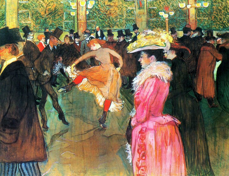 Ballo al Moulin Rouge, Henri DeToulouse-Lautrec, 1889