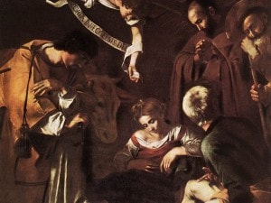 Natività con i santi Francesco e Lorenzo, Caravaggio, 1600-1609