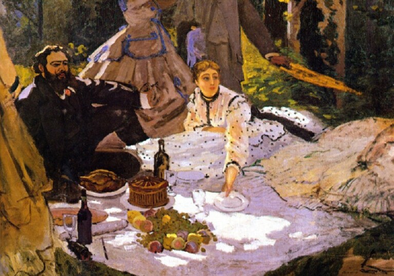 Déjeuner sur l'herbe, Claude Monet, 1866