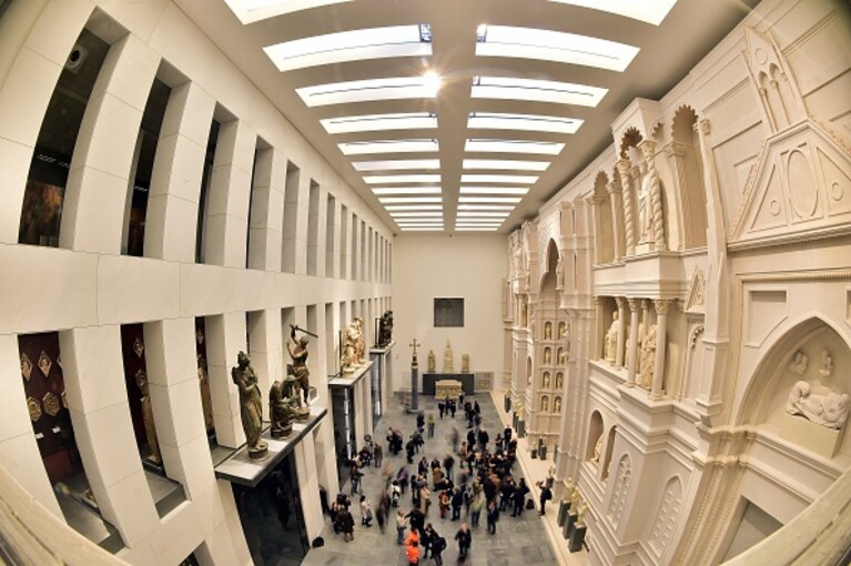 la sala dell'Antica facciata, Museo dell'Opera del Duomo, Firenze
