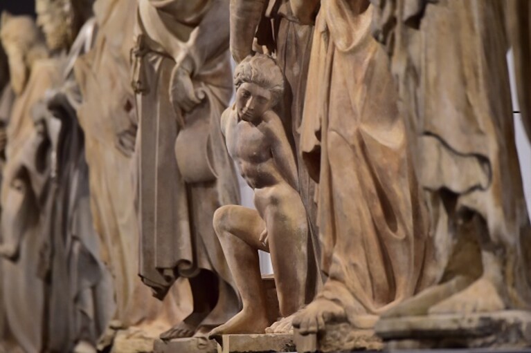 particolare di una delle sale del Museo dell'Opera di Firenze