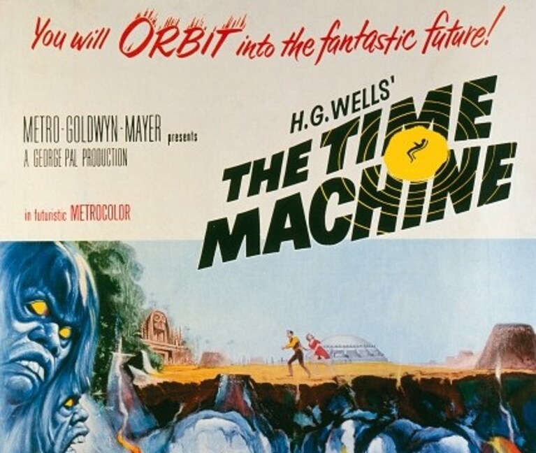 la locandina del film del 1960 ispirato a "La macchina del tempo"