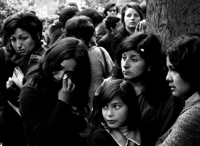 i funerali di Pablo Neruda a Santiago, Cile, settembre 1973