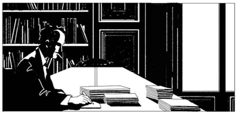 particolare de "La scelta. Giorgio Ambrosoli", ReNoir Comics, 2015