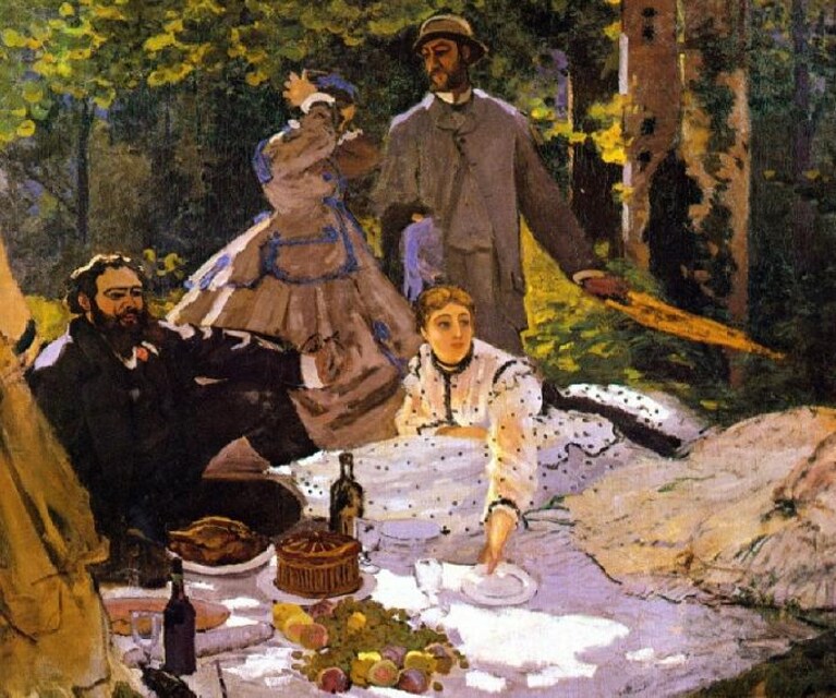 Le Déjeuner sur l'herbe, 1865