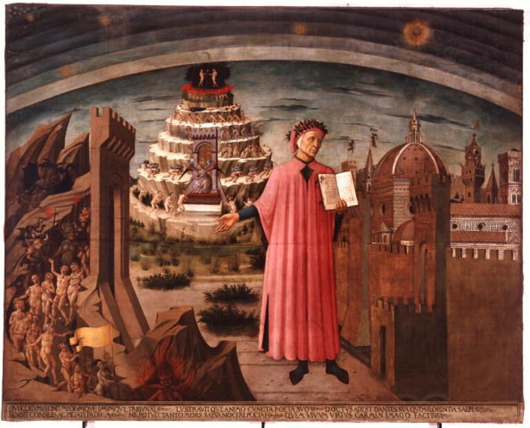 Dante, Domenico Michelino, 1465