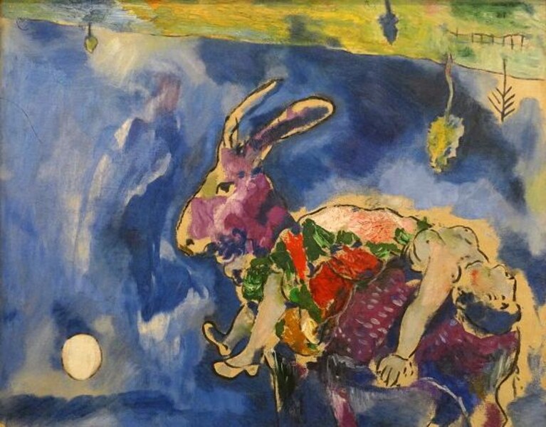 Il sogno (il coniglio), Marc Chagall, 1927