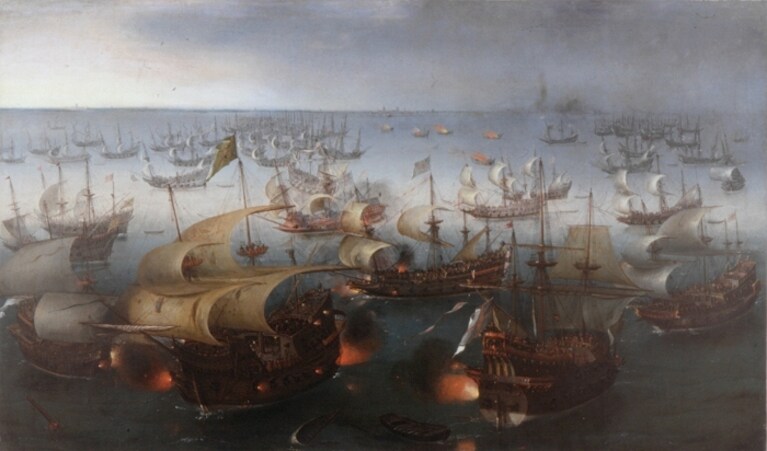 Hendrik Cornelisz Vroom, Battaglia navale fra Spagna e Inghilterra, 1601