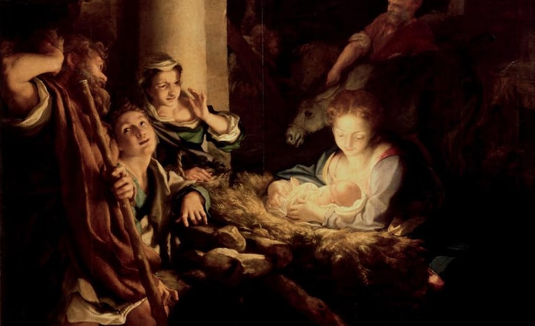 La Notte (1529-1530), Correggio, Gemäldegalerie di Dresda