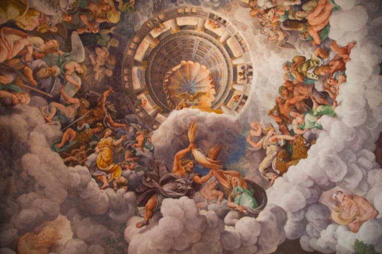 particolare della Camera dei Giganti, Palazzo Te