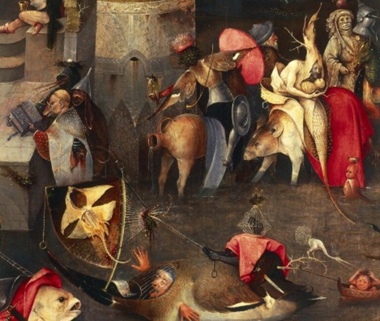 Hieronymus Bosch, Tentazione di Sant'Antonio (1500-1525), Museo del Prado, Madrid