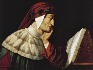 UNSPECIFIED – JULY 24: Portrait of Dante Alighieri (Florence, 1265–Ravenna, 1321). Painting by Attilio Roncaldier (1801–1884). Ravenna, Museo Dantesco (Photo by DeAgostini/Getty Images)