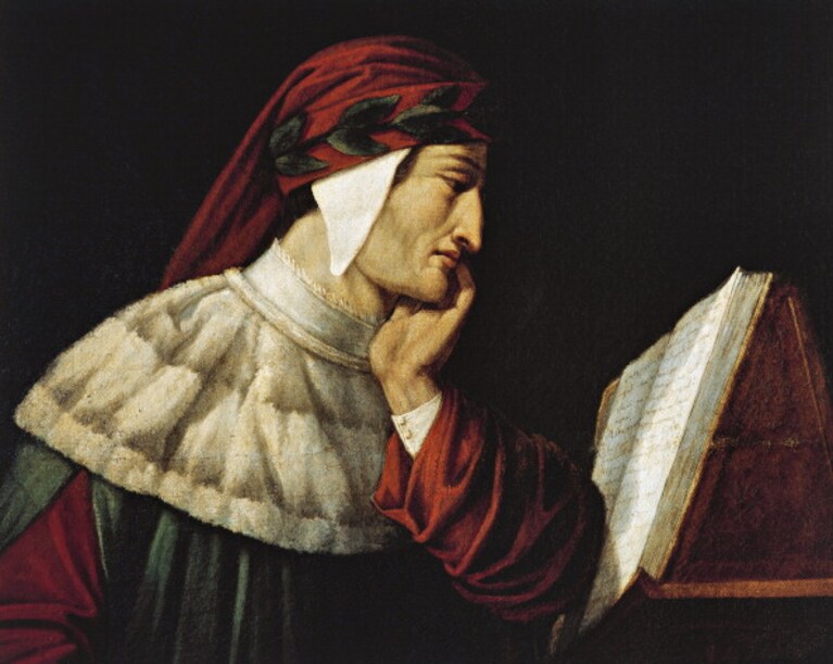 Ritratto di Dante Alighieri, Attilio Roncaldier, Ravenna, Museo Dantesco