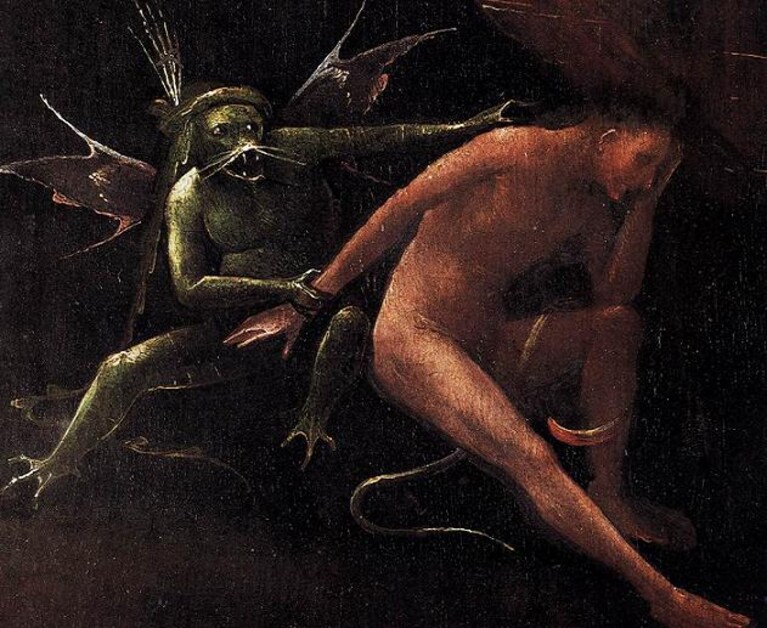 Hieronymus Bosch, Inferno, Quattro visioni dell'aldilà (1500-03), Venezia, Palazzo Grimani