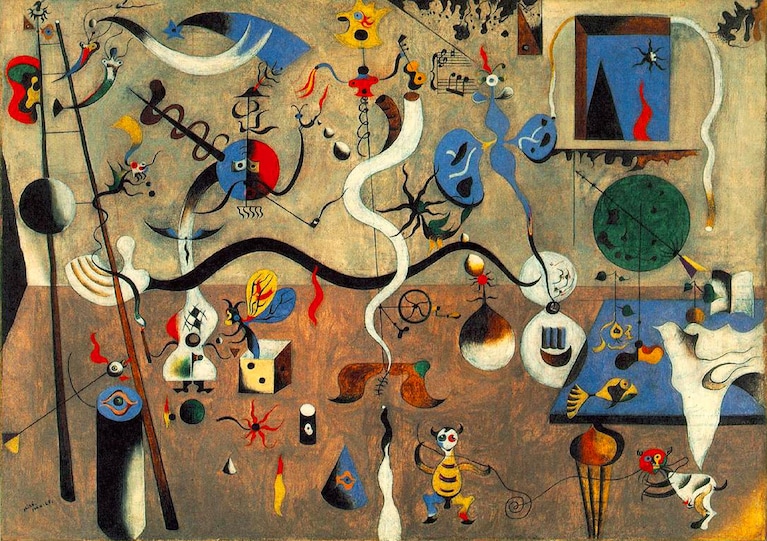 Joan-Miro, Carnevael di Arlecchino,1925