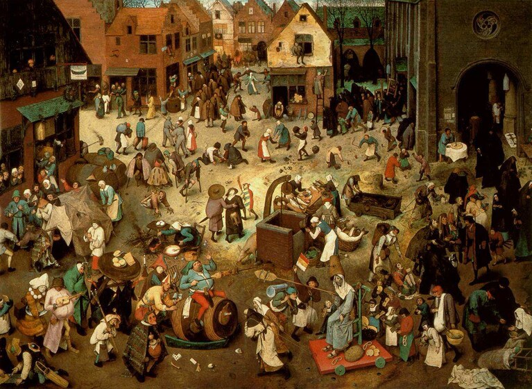 Lotta tra Carnevale e Quaresima, Pieter Bruegel