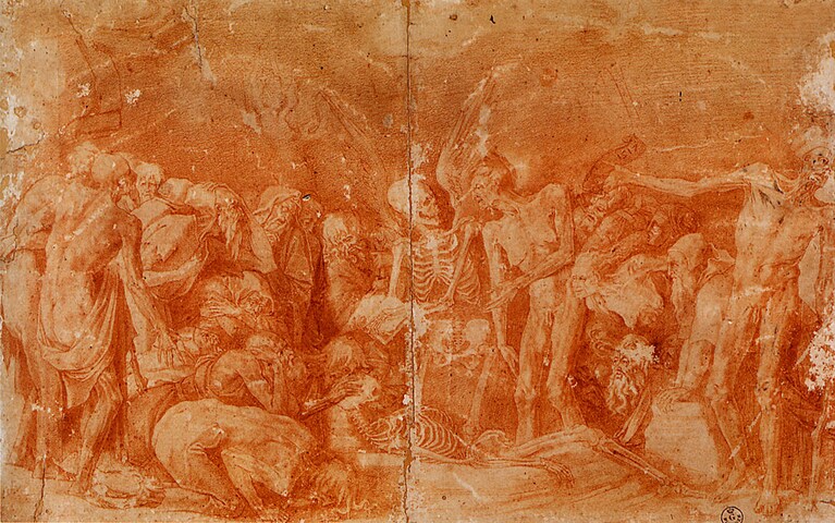 Allegoria macabra, Rosso Fiorentino, 1517, Gabinetto dei Disegni e delle Stampe, Firenze