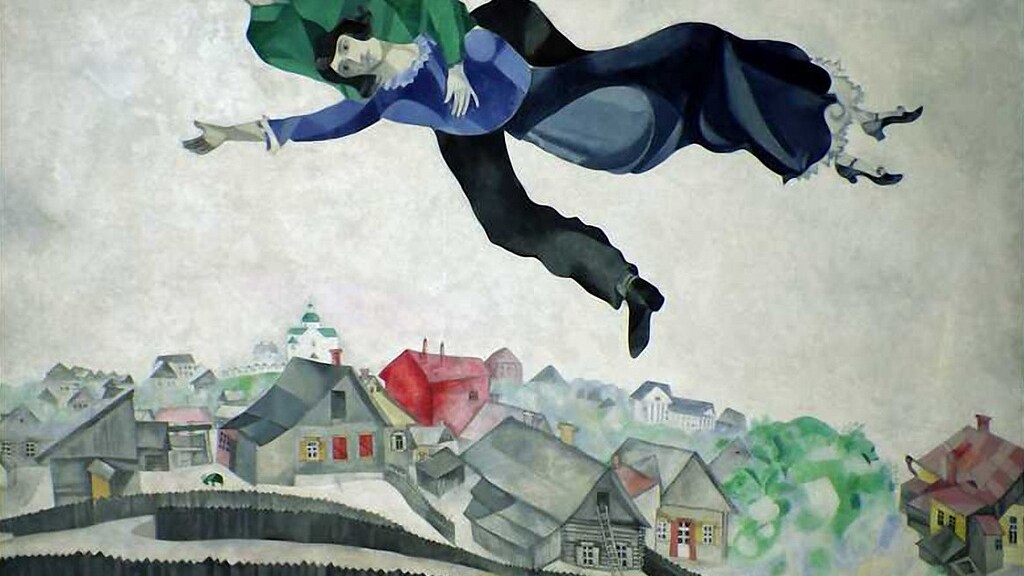 "Sopra la città"- Marc Chagall -1918