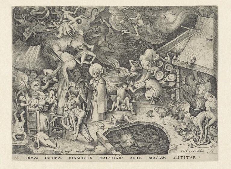 Pieter van der Heyden (Pieter Bruegel, San Giacomo nell’antro del mago Ermogene, 1565, Amsterdam, Rijksmuseum