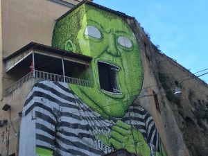 Il murale di Blu a Materdei, Napoli (foto di Valeria Iodice)