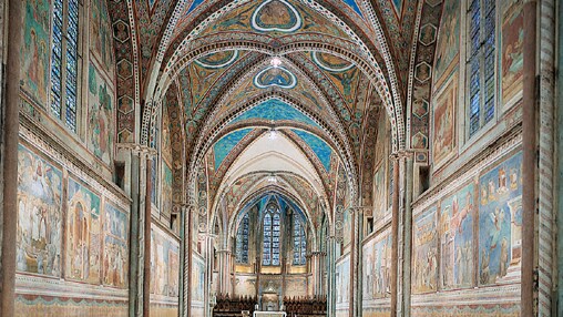 La Basilica superiore di San Francesco, ad Assisi