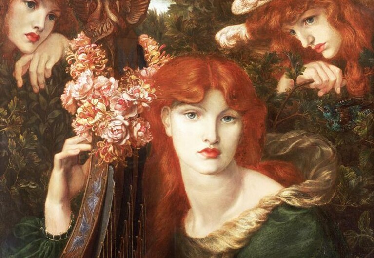 La Ghirlandata, Dante Gabriel Rossetti, 1873 (Guildhall Art Gallery)