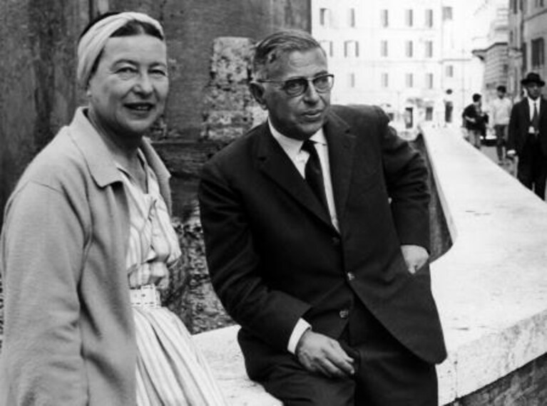 Jean-Paul Sartre e Simone De Beauvoir a Rome, 1963