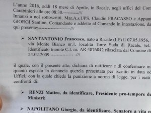 denuncia renzi