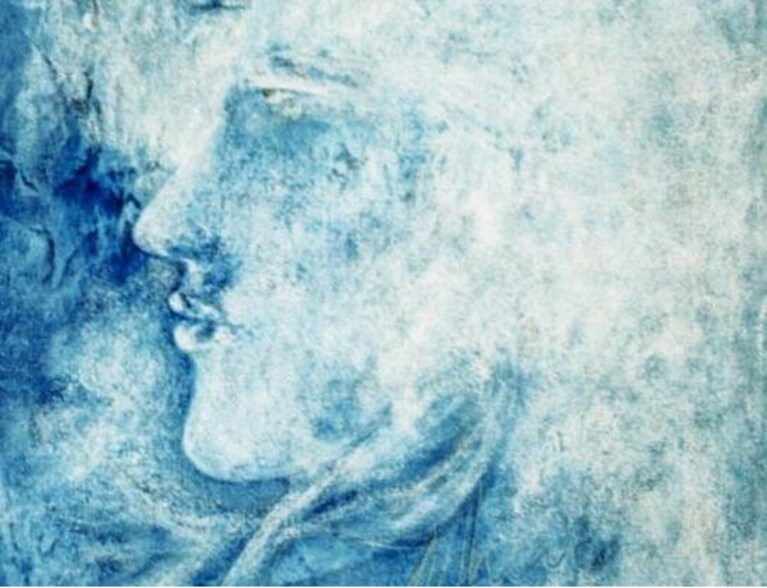 Profilo Fantastico (ritratto di Luchesi di Norman Zoia) acrilico e gessi su tela, 1993