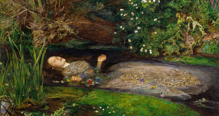 "Ophelia", John Everett Millais (1851), Tate Gallery, Londra