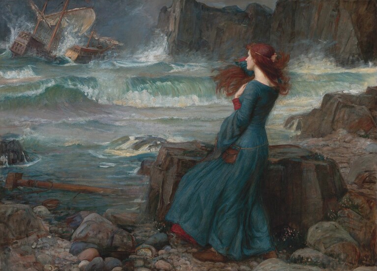 "Miranda", John William Waterhouse (1916)