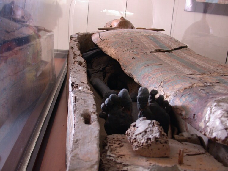 Mummia, conservata nel Museo Archeologico Nazionale di Napoli