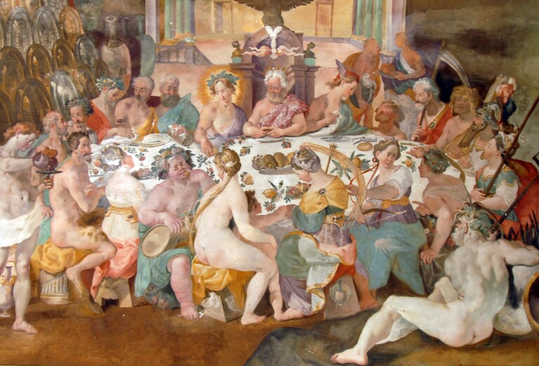 "Convivio degli dei", Andrea Boscoli, 1592