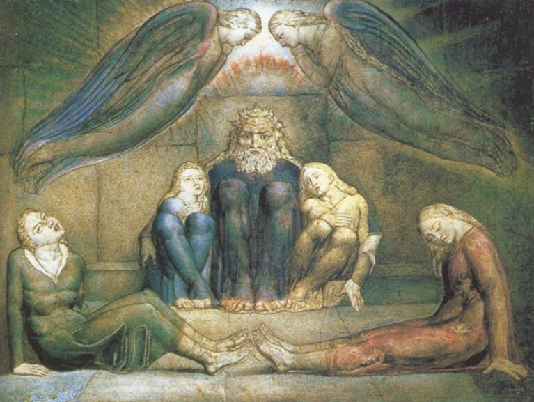 la storia del conte Ugolino, immaginata da William Blake