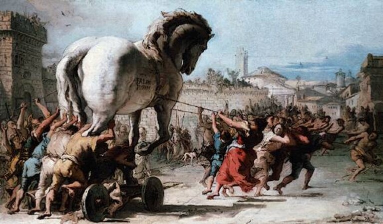 Giovanni Domenico Tipeolo, Processione del Cavallo di Troia, 1773